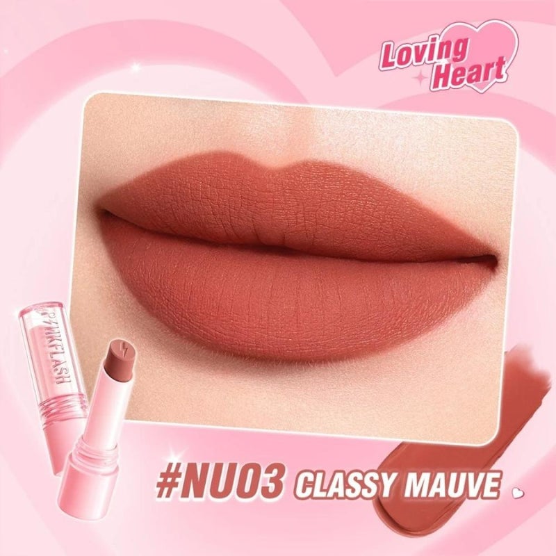 أحمر شفاه مطفي مقاوم للماء يدوم 12 ساعة NU03 CLASSY MAUVE